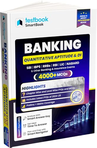 Testbook Banking Quantitative Aptitude & DI SmartBook with 4000+ M...