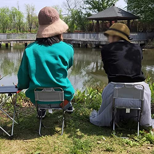 Chaise de camping pliante portable et tabouret de pêche ultralégère - 2