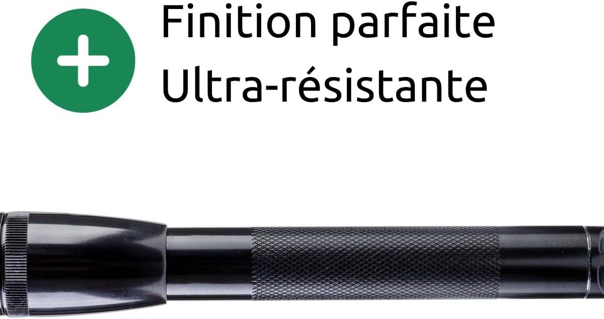 Maglite Mini PRO+ LED 2-Cell AA Flashlight with Holster, Black