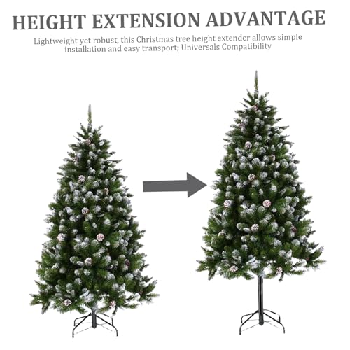 Soporte para árbol de Navidad Muzrunq con extensor de altura y base elevadora de hierro 5