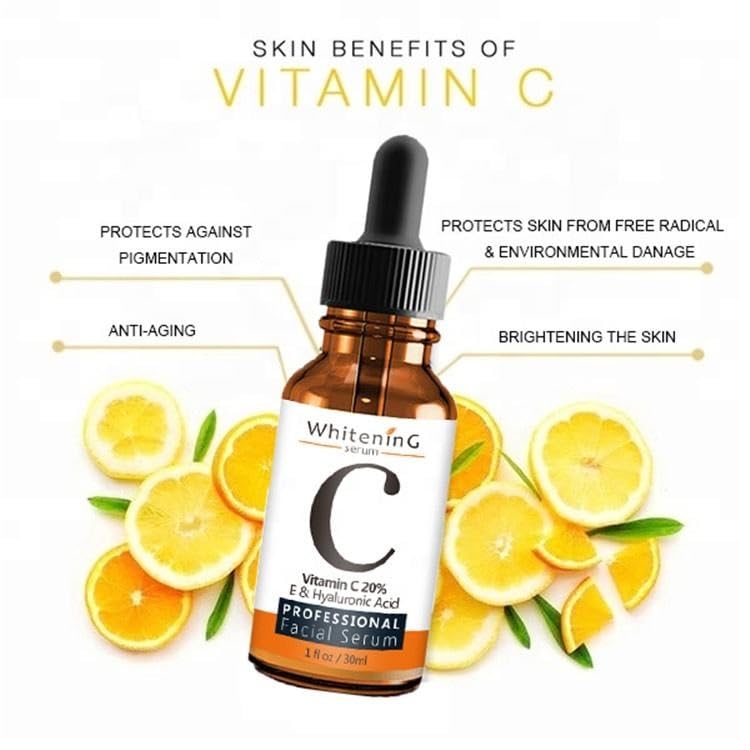 Vitamin C Serum for Face with Hyaluronic Acid & Vitamin E – Brightening, Hydrating & Moisturizing Facial Serum for Radiant, Even-Looking Skin – Lightweight, Non-sticky,1 Fl. Oz - Image 4