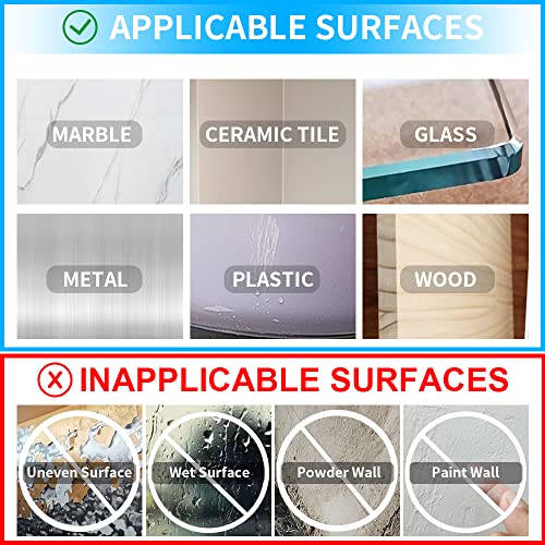 Image of Double Sided Tape Heavy Duty,Clear Nano Tape Square 10 PCS,Removable Mounting Tape for Walls,Waterproof Two Sided Sticky Adhesive Pads Strips,Transparent Wall Tape No Damage Cinta Doble Cara