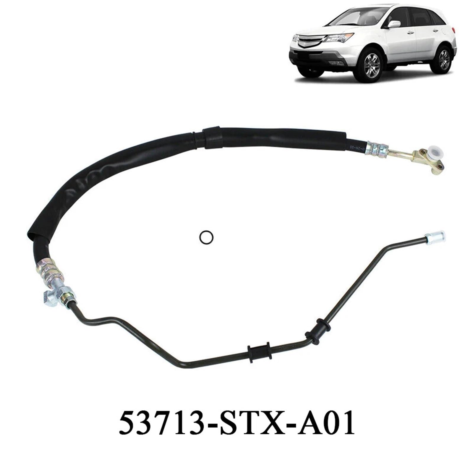 Pompa ciśnieniowa wspomagania Wąż ciśnieniowy układu wspomagania kierownicy pasujący do Hondy, pasuje Acura MDX V6 3.7L 2007-2009 53713-STX-A01 53713 STX A01 3401214