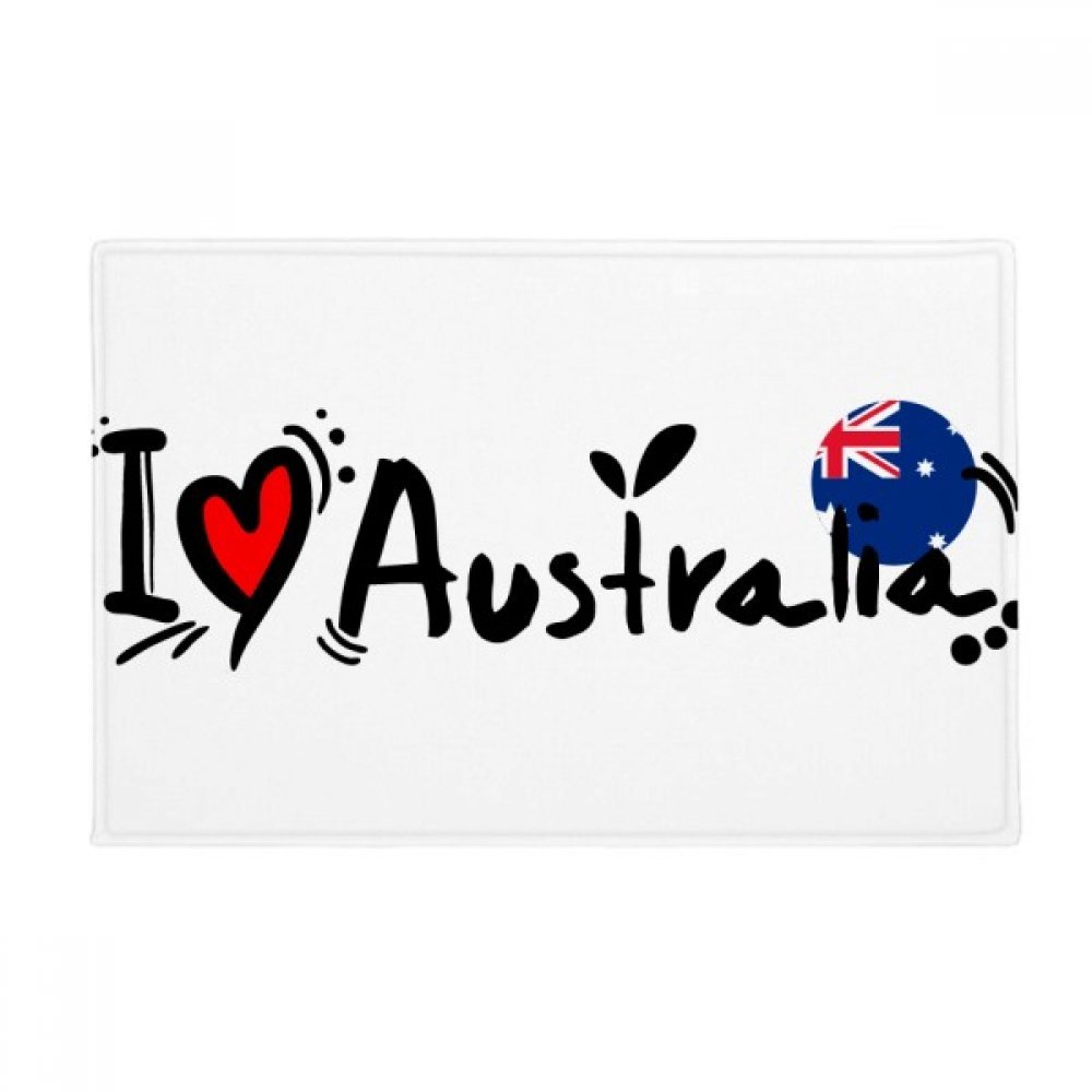 Tapis de sol drapeau de l'Australie antidérapant 40x60cm multicolore pour cuisine et bain