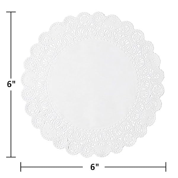 Hoffmaster 500532 French Lace Doily, 6" Diameter (Case of 1000) by Hoffmaster - Used condition - Image 2