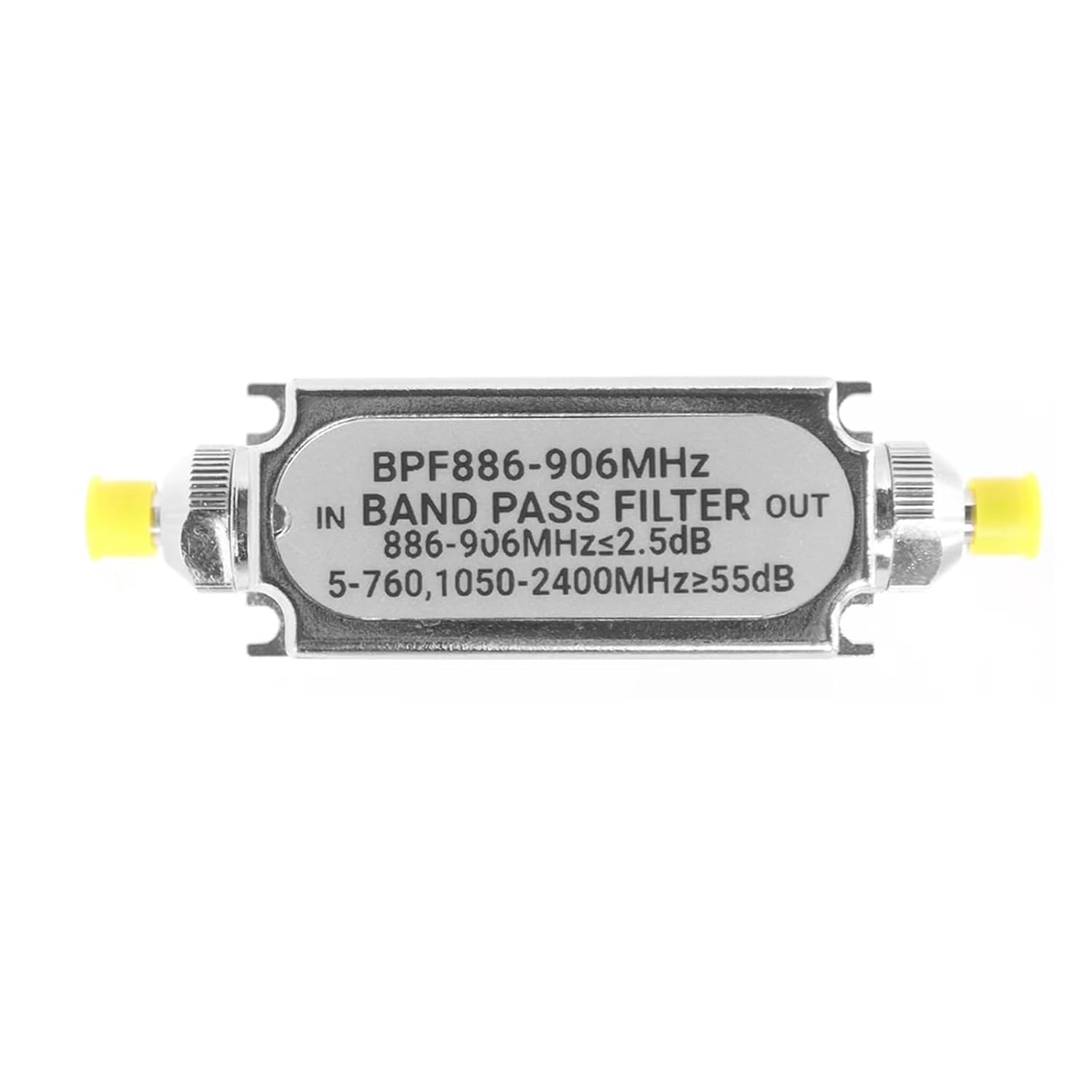 Bandpass Filter BPF 118-136MHz 50ohm SMA Connector Band Pass for Air Frequency Aeronautical(BPF886-906MHz F to F)