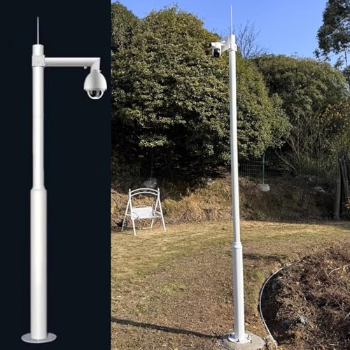 Aioneer Weatherproof Outdoor Security Camera Mount, 13.1Ft Adjustable Pole Bracket For High-Security Surveillance, Durable Stable Holder For Enhanced Safety, Easy Installation, A-C-4m (13.1ft)