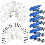 3 Sets Carburetor Carbon Jet Cleaner, Each Set Includes 13 Pieces Wire Torch Tip Cleaner Tool, 10 Pieces Needles and 5 Pieces Brushes Cleaning Tool Kit for Motorcycle Moped Welder Carb