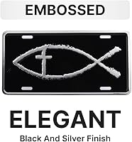 Vista 7 de Placa de matrícula de lujo Placa universal inspiradora para automóvil, placa de automóvil a prueba de óxido, resistente a la intemperie, duradera