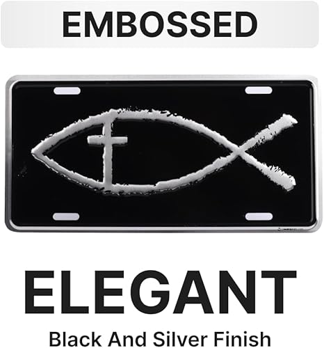 Miniatura 7 de Placa de matrícula de lujo  Placa universal inspiradora para automóvil, placa de automóvil a prueba de óxido, resistente a la intemperie, duradera,