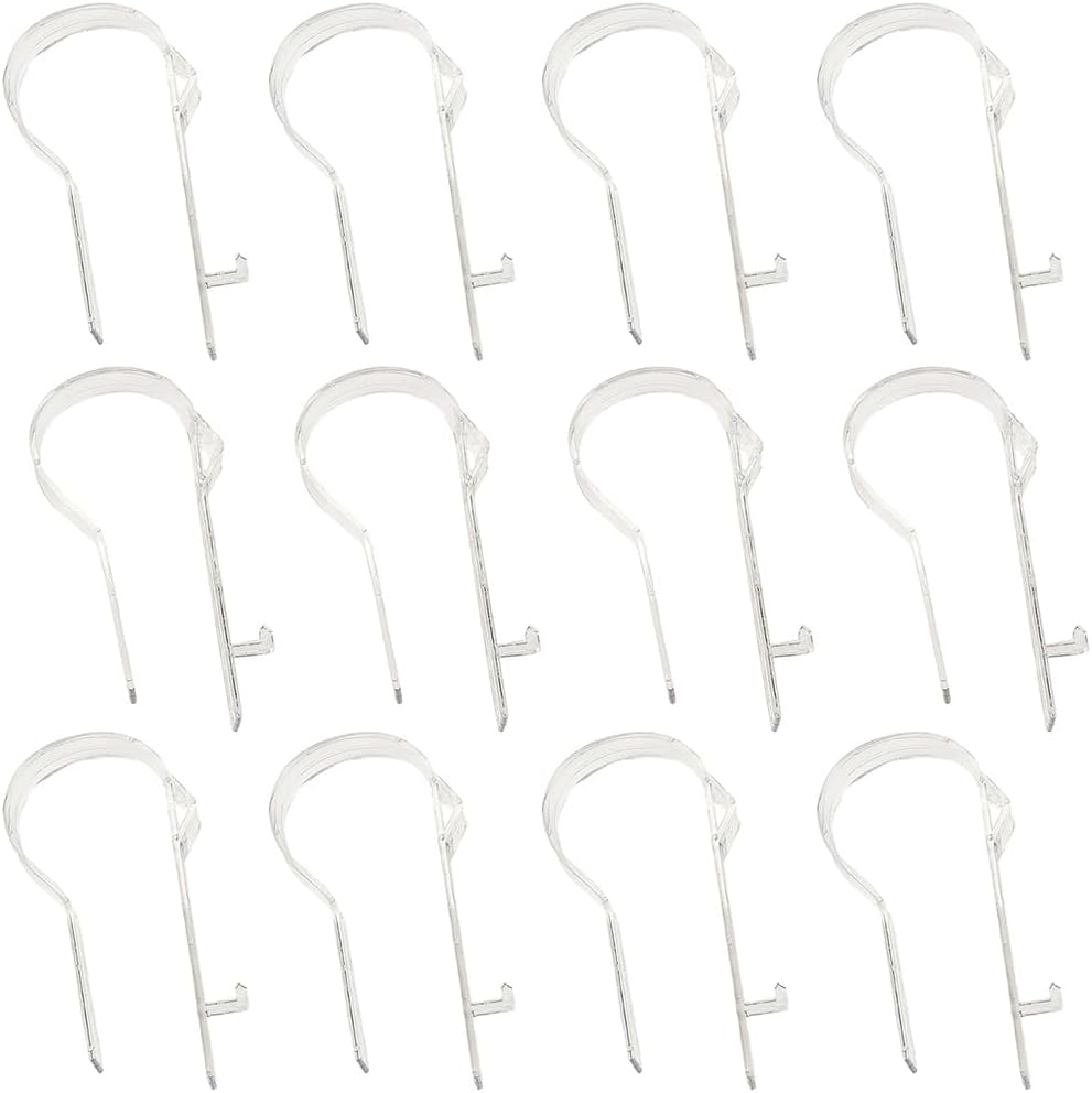 Fun Express Wedding Decorations Pew Clips for Church Ceremony - Bulk Set of 12 Chair Bow Holders & Aisle Decor Accessories | Clear Plastic Clip Design for DIY Wedding Supplies & Pew Bows