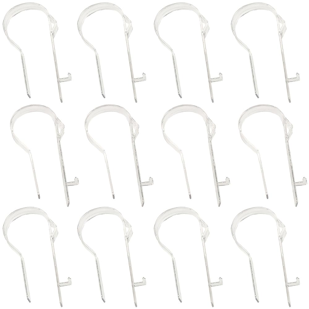 Fun Express Wedding Decorations Pew Clips for Church Ceremony - Bulk Set of 12 Chair Bow Holders & Aisle Decor Accessories | Clear Plastic Clip Design for DIY Wedding Supplies & Pew Bows