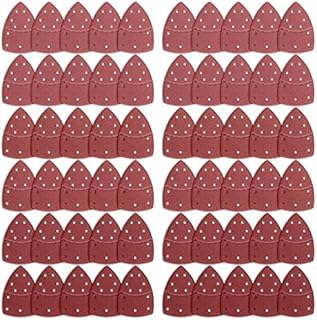 60PCS Black and Decker Mouse Sander Pads,Mouse Detail Sander Paper Hook and Loop Mouse Sander Sheets Sander Paper for Bosch Multi-Sander,11 Holes Sanding Sheets Assorted 40/60/80/120/180/240 Grits