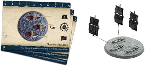 Miniatura 3 de Warlord Black Seas The Age of Sail Gunboat Squadron para Black Seas Table Top Ship Combat Battle War Game 792410011