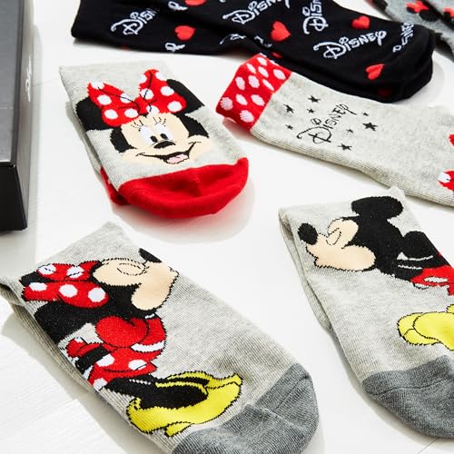 Image of Disney Stitch Socks Gifts for Women Teens, US Size 4-9, Baby Yoda Pack of 5 Fuzzy Casual Crew Socks for Home Sleep Winter