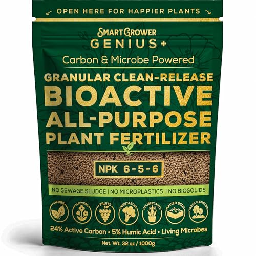 Bio-Active Plant Fertilizer Granular 6-5-6 Slow Release Carbon Enhanced Garden