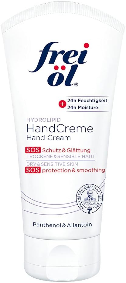 frei öl® HYDROLIPID Hand Cream, Care & Protection, 24 Hour Moisture, Quick-Absorbent, Non-Greasy, 50 ml