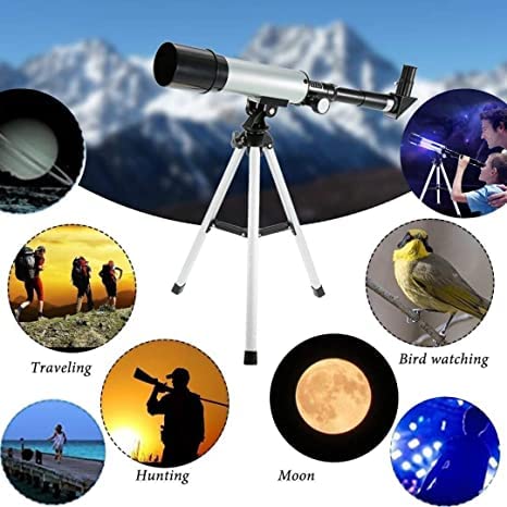 Telescope Zoom 90X HD Focus Astronomical Refractor with Portable Tripod Stand