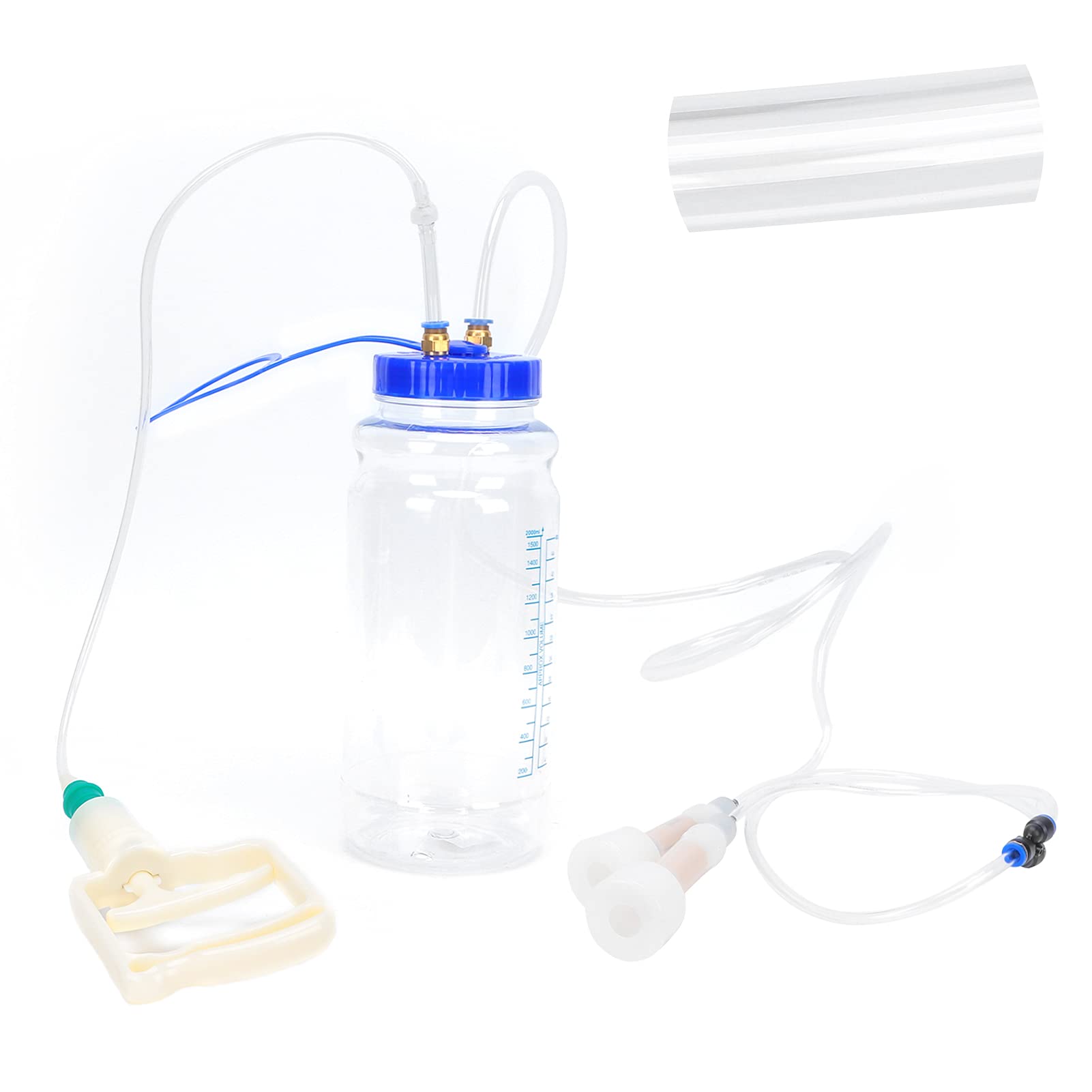 Máquina de ordeño de cabra Manual de ordeño para ordeño de cabras portátiles portátiles Milker de cabra con bomba de presión de vacío (De doble cara)