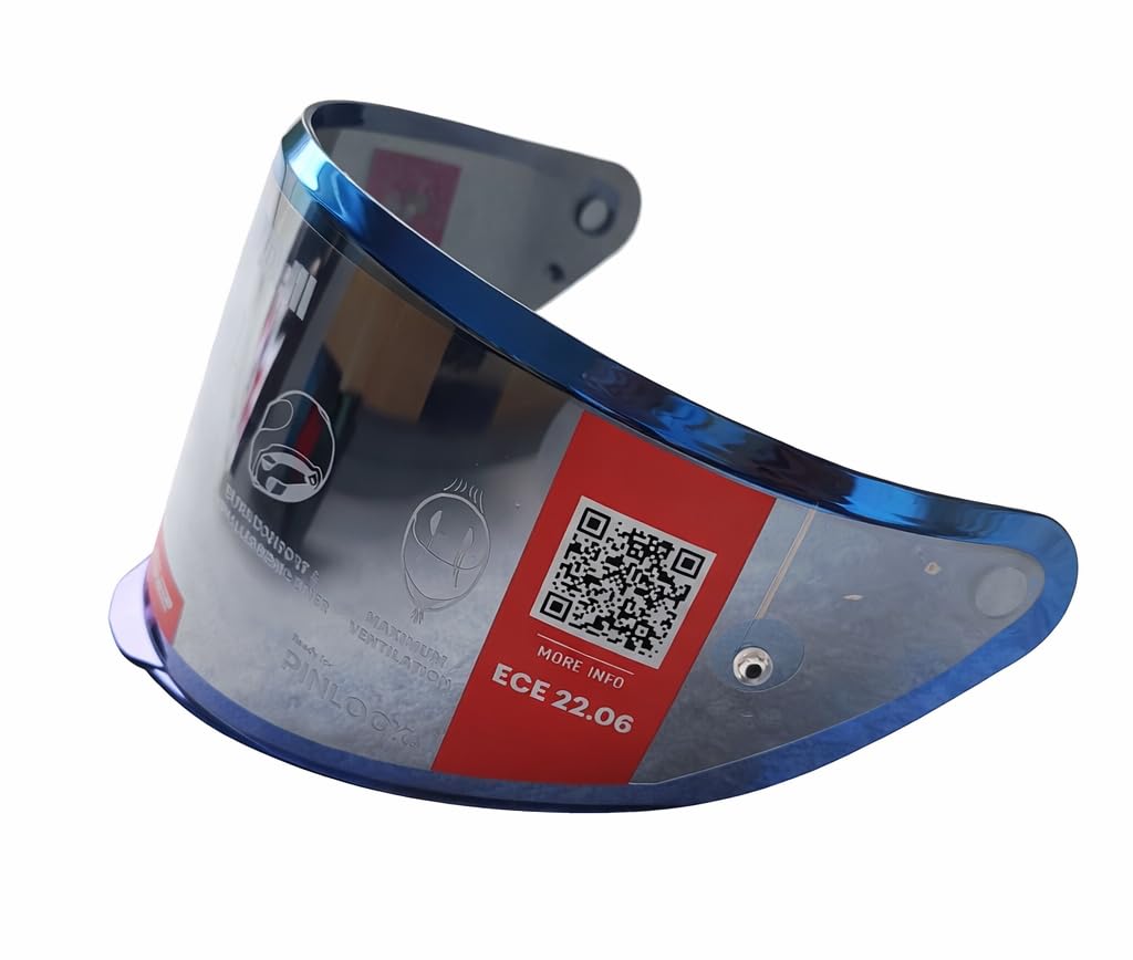 LS2, Visera para casco moto FF820 RAPID III, Iridium Azul