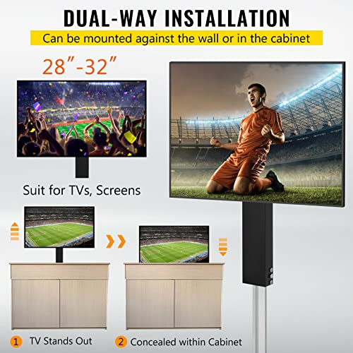 Support TV motorisé électrique avec télécommande VESA 400x400 de 28 à 32 pouces
