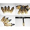 Mini Skater 12 set New copper adjustable spray nozzle spray atomization copper capillary effect take 47 factory Adjustable Irrigation Drippers Sprinklers Emitter Drip System on 1/4 Barb