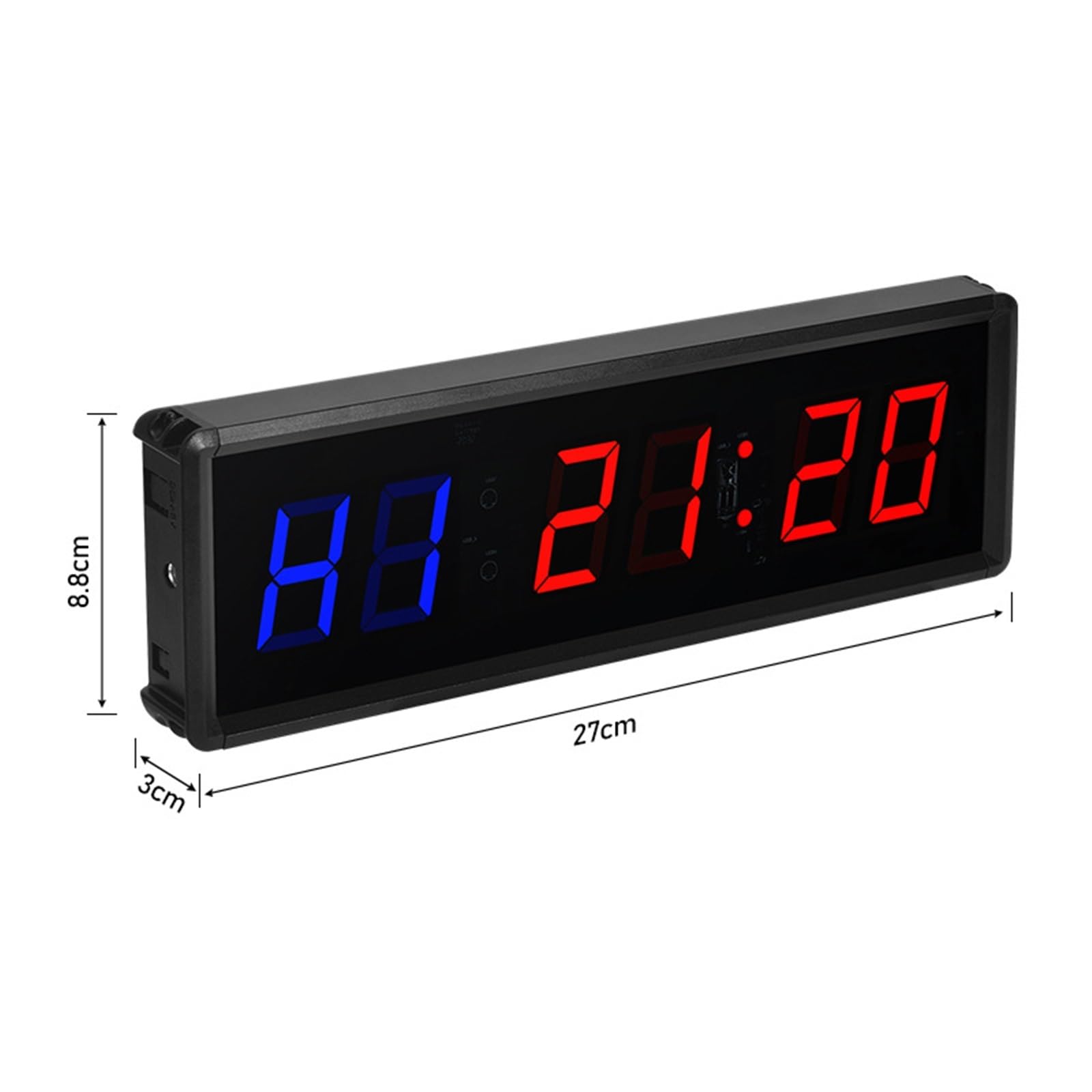 Temporizzatore sportivo, Orologio Da Parete Per Allenamento A Intervalli Di Grande LED Con Timer Palestra Conto Alla Rovescia Digitale/cronometro Su Per Allenamenti Boxe In Garage per la Formazione