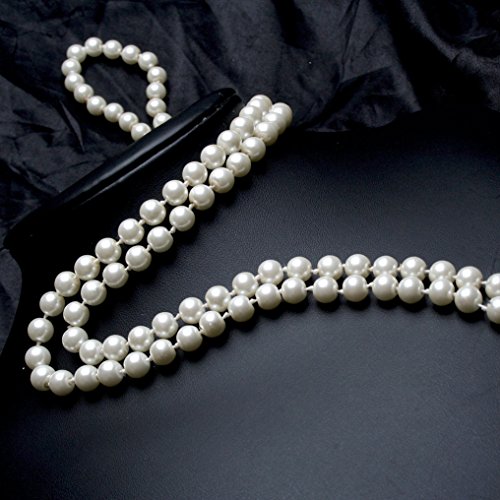 Babeyond Long Pearl Necklace Faux Pearls Necklace Set Beaded Long Pearls Necklace 1920S Gatsby Costume Jewelry #TOP3