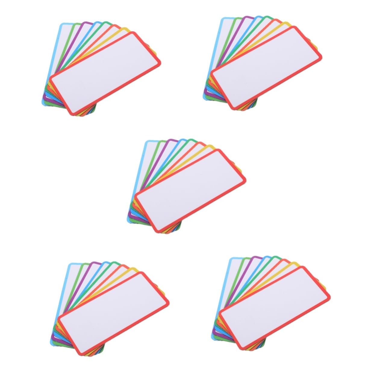 NUOBESTY 5 Set di Etichette Cancellabili a Secco con Magnetico per Classe Ufficio Etichette Magnetiche per Marcatura Alimentare (confezione da 50 Pezzi * 5