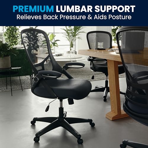 Flash Furniture High Back Mesh Executive Office Chair, Dark Gray/Black by Flash Furniture - Used condition - Image 8