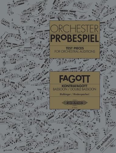 Test Pieces for Orchestral Auditions -- Bassoon, Double Bassoon: Sheet (Edition Peters)