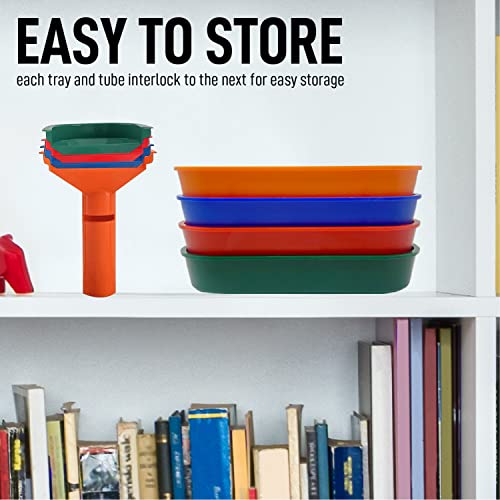 Nadex Sort And Wrap Set-4 Wrap Coin Tubes And 4 Quick Sort Coin Trays, Color-Coded (With Wrappers) #TOP6