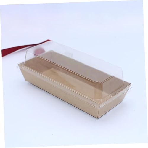 Miniatura 5 de Mobestech 30 unidades para sacar recipientes de alimentos transparentes de panadería sándwich contenedores desechables suministros de pan para