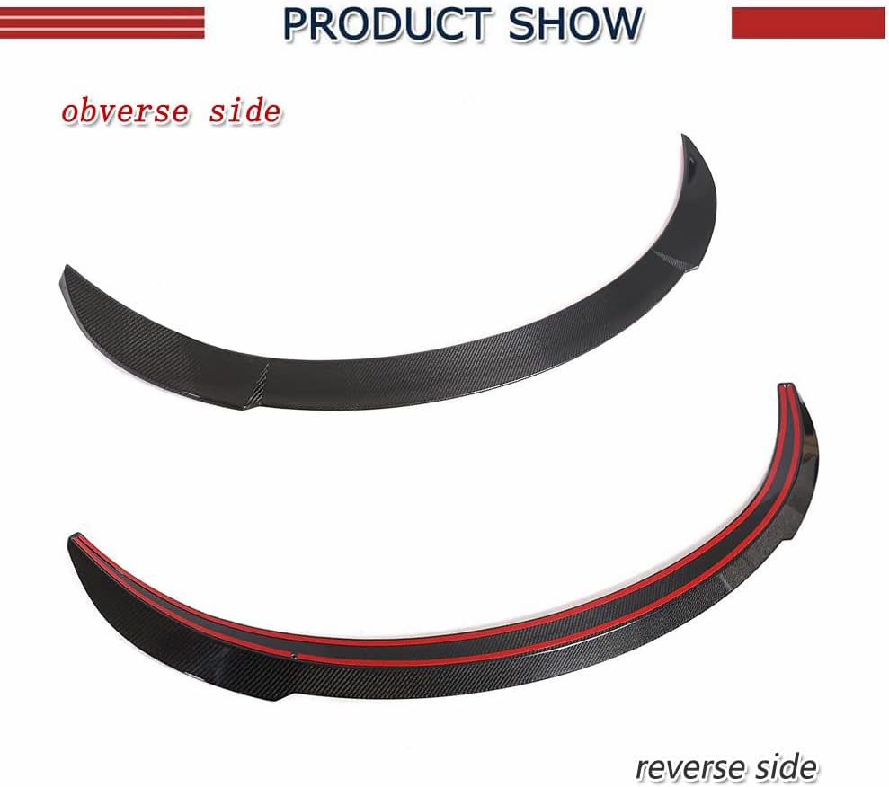 Real Matt Carbon Fiber Rear Trunk Spoiler for Tesla Model Y Sport Utility 4-Door 2019-2022 Rear Wing Spoiler High Kick Spoiler Body Kits Factory Outlet