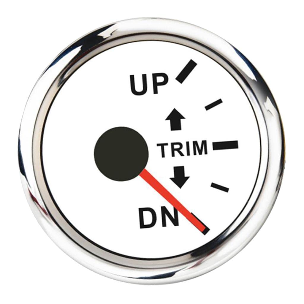 THE STYLE SUTRA® Boat Trim Gauge Outboard Engine Trim Tilt Gauge Right Display White Dial | 1 Piece Gauge (Back Screw Cap, Gasket) 1 Piece Cable 1 Piece Rubber Stopper 1 Piece Instruction Manual-image-21