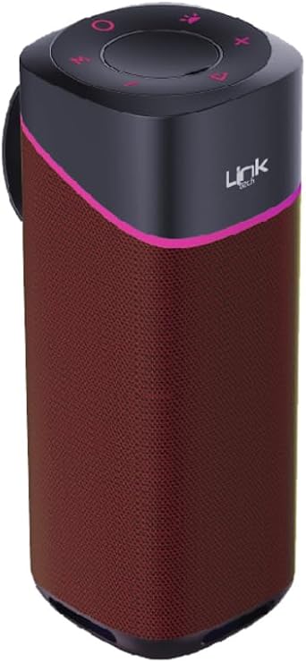 LinkTech R125 Premium IPX4 RGB Bluetooth Hoparlör Kırmızı