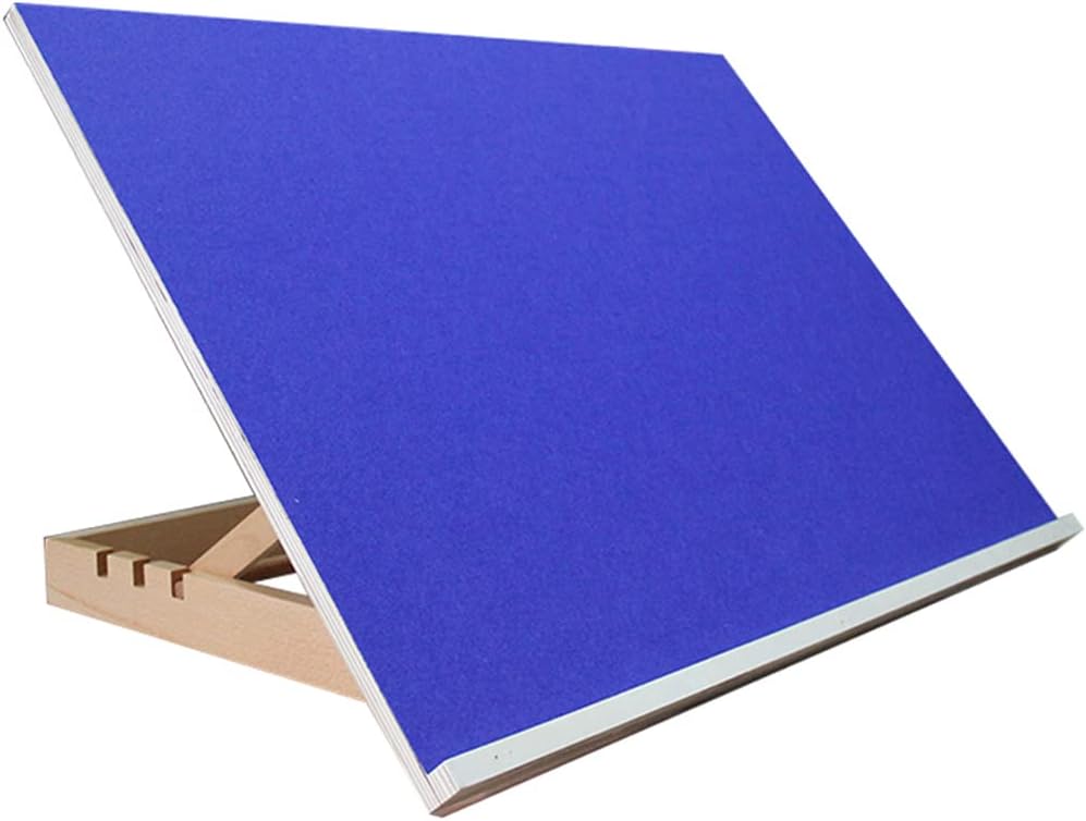 Adjustable Wooden Puzzle Board Easel, Non-Slip Felt Top Portable Tilting Jigsaw Puzzles Table for Up to 1000 Pieces (21 x 30 Inch)