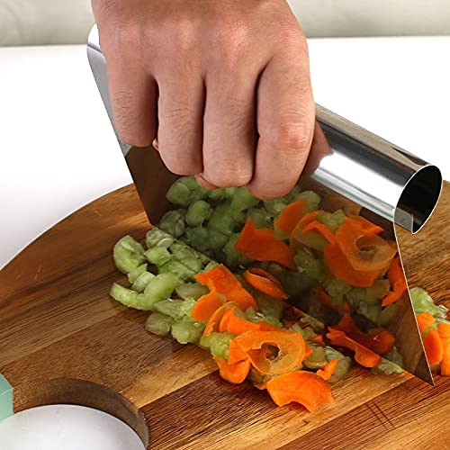 Espátula de Inox Para Confeitar, Cortar Massas e Legumes, Raspar, Com Régua Medidora de 15Cm Espátul