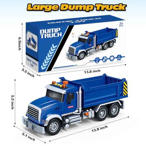 image for SpringFlower Large Dump Truck Toy for 3 4 5 6 7 Years Old Boy, Truck T