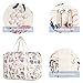 For Spirit Airlines Personal Item Bag 18x14x8 Foldable Travel Duffel Bag Tote Carry on Luggage Duffle Overnight for Women and Men(1112 Beige Flamingo-1）