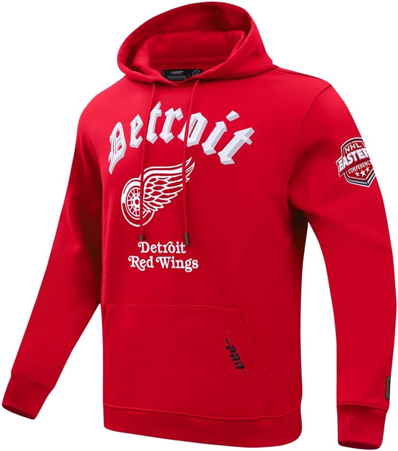 Pro Standard Mens NHL Old English Pull Over Hoodie - Image 3