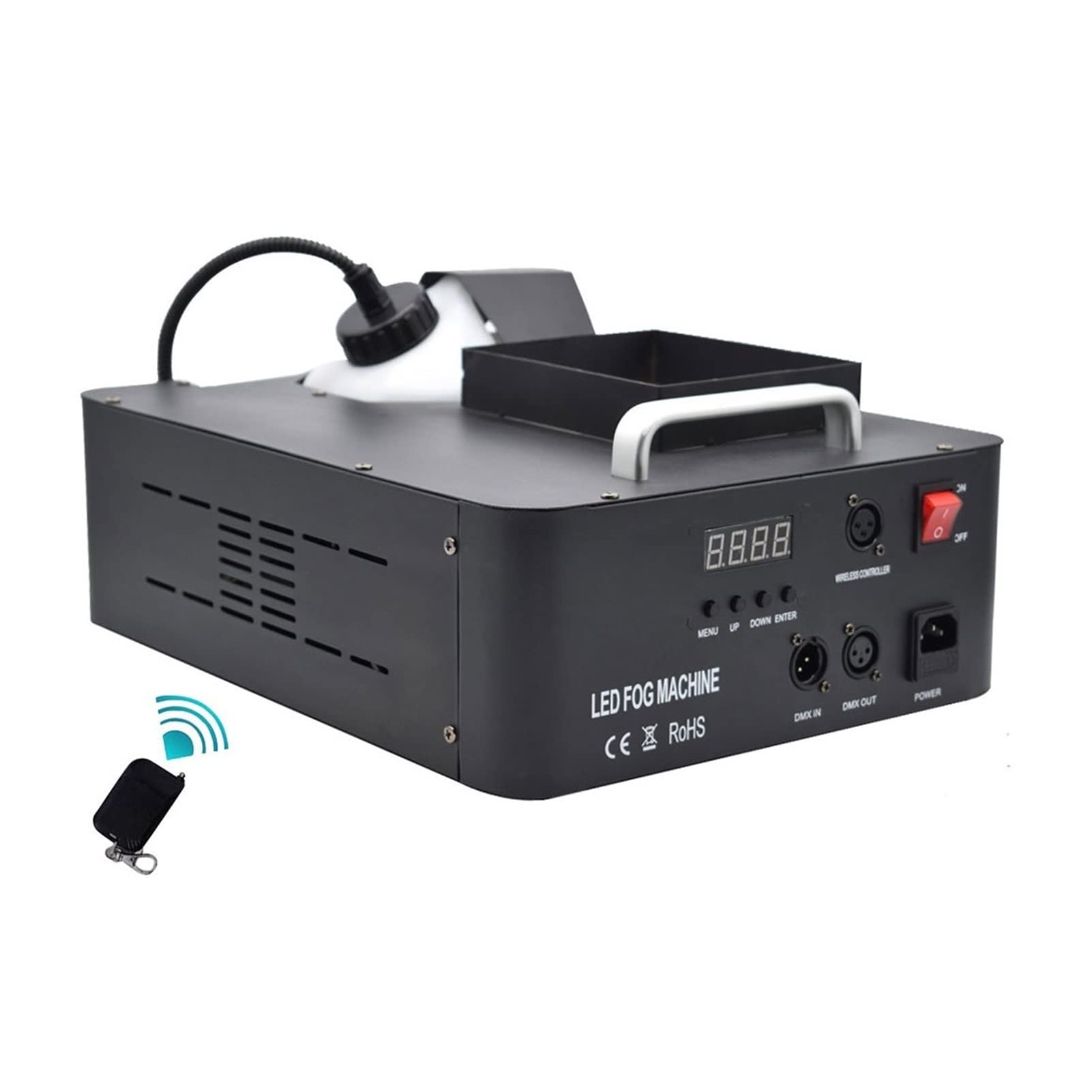 Maszyna do mgły 1500W Machine Machine. LED RGB 3- W 1 2. 5L DMX512. Maszyna dymna z Light Light Professional Stage Machine Idealny na imprezę Halloween ślubny i efekt sceny