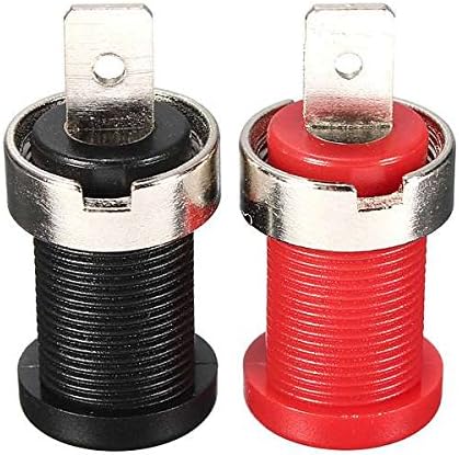 2Pcs 4mm Nickel Plated Binding Post Banana Jack Socket Plug