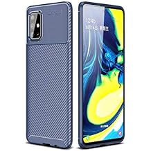 Spia Samsung Galaxy A51 ile uyumlu K l f Lacivert Karbon Silikon Orijinal Esnek  nce Geli tirilmi  Dayan kl  Darbe Kar t  Koruyucu Yeni Nesil Tasar m Samsung Galaxy A51, Lacivert