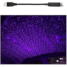 USB Projector Night Light, Highlighted Car Roof Light, Auto Interior LED Romantic Atmosphere Light, Adjustable Night Lamp for Bedroom Party, Universal Decor Car Accessories Purple