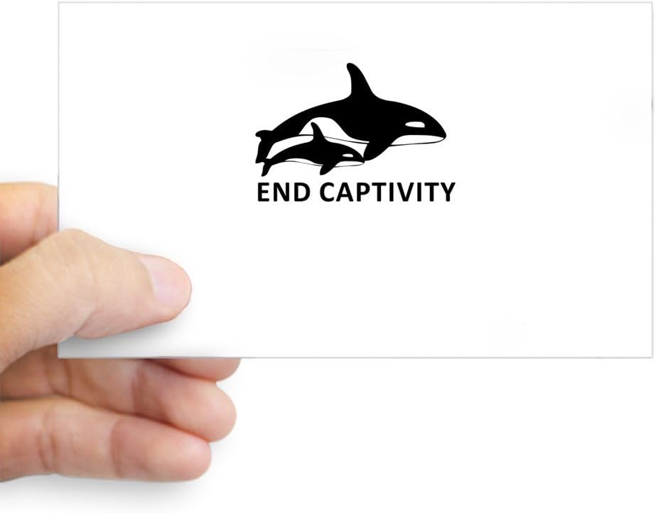 CafePress Save The Orcas Captivity Kills Sticker Rectangle Bumper Sticker Car Decal