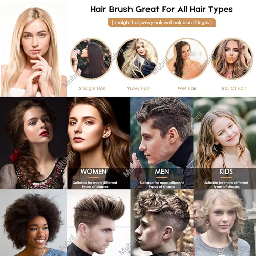 Mubril Vented Detangling Hair Brush丨Faster Blow Drying Hair Brush丨Wet & Dry Scalp Massager for All hair types丨Glides Through Tangles Ease for Men & Women & Children & Kids (Green) - Image 7