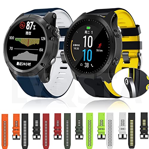Correa de silicona para Garmin Fenix con cierre seguro para evitar caídas 2
