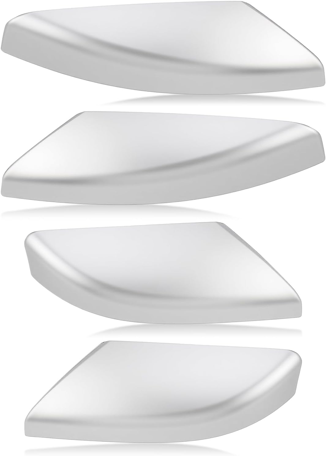 AUTOKAY Roof Luggage Cargo Rail Rack End Cap Protection Cover Shell Trim Set of 4 for Toyota 4Runner 2003-2009, Silver