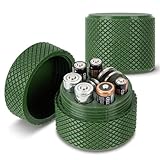 Compact Waterproof Battery Organizer — Holds CR123A, CR2032/2016, CR1632/1620, AA & AAA — Lightweight Battery Storage, Removable Insert